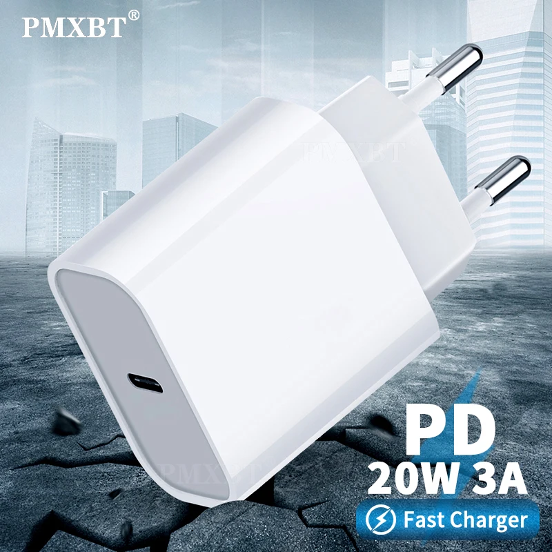 PD 20W USB Charger QC 3.0 Fast Phone Charge Adapter For iPhone 12 Xiaomi Huawei Samsung Mobile Quick Charging USB C Wall Charger