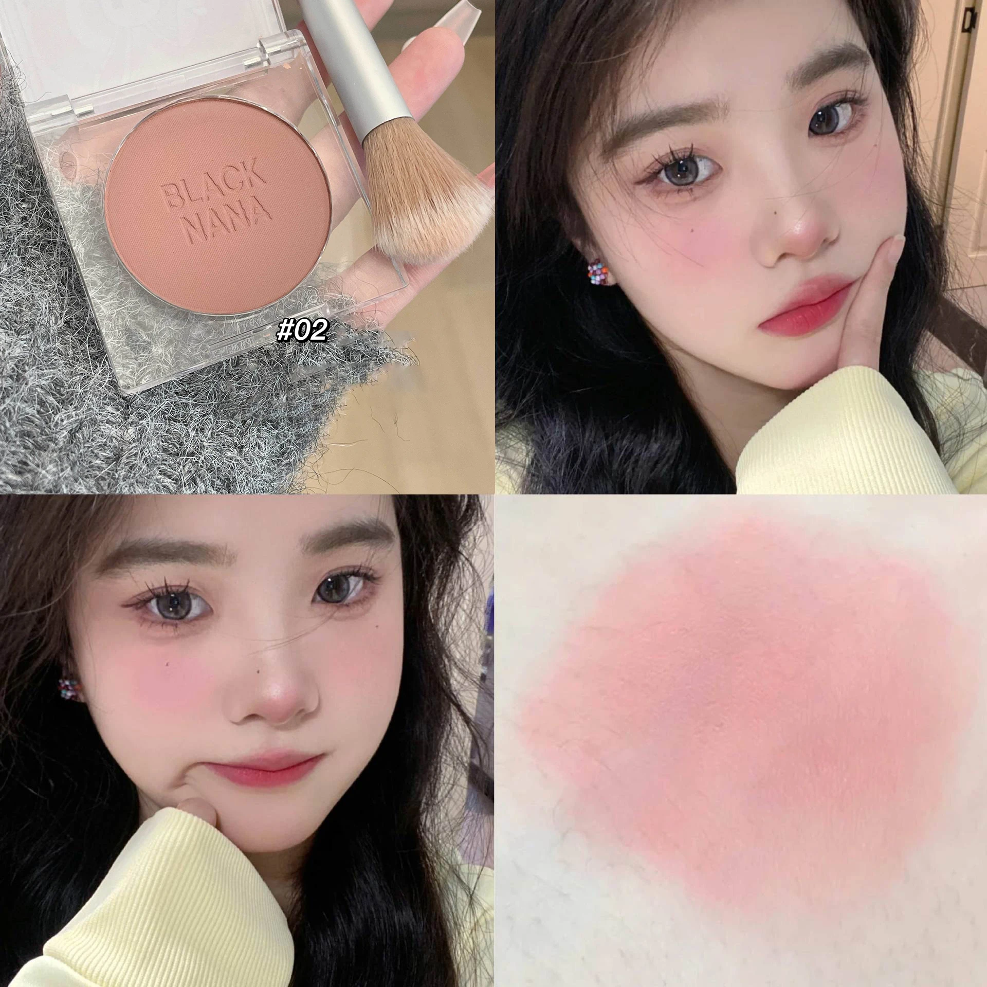

4 Colors Face Blusher Peach Pink Tint Cream Makeup Blush Palette Milk Orange Cheek Contour Blush Cosmetics Blusher Makeup Rouge