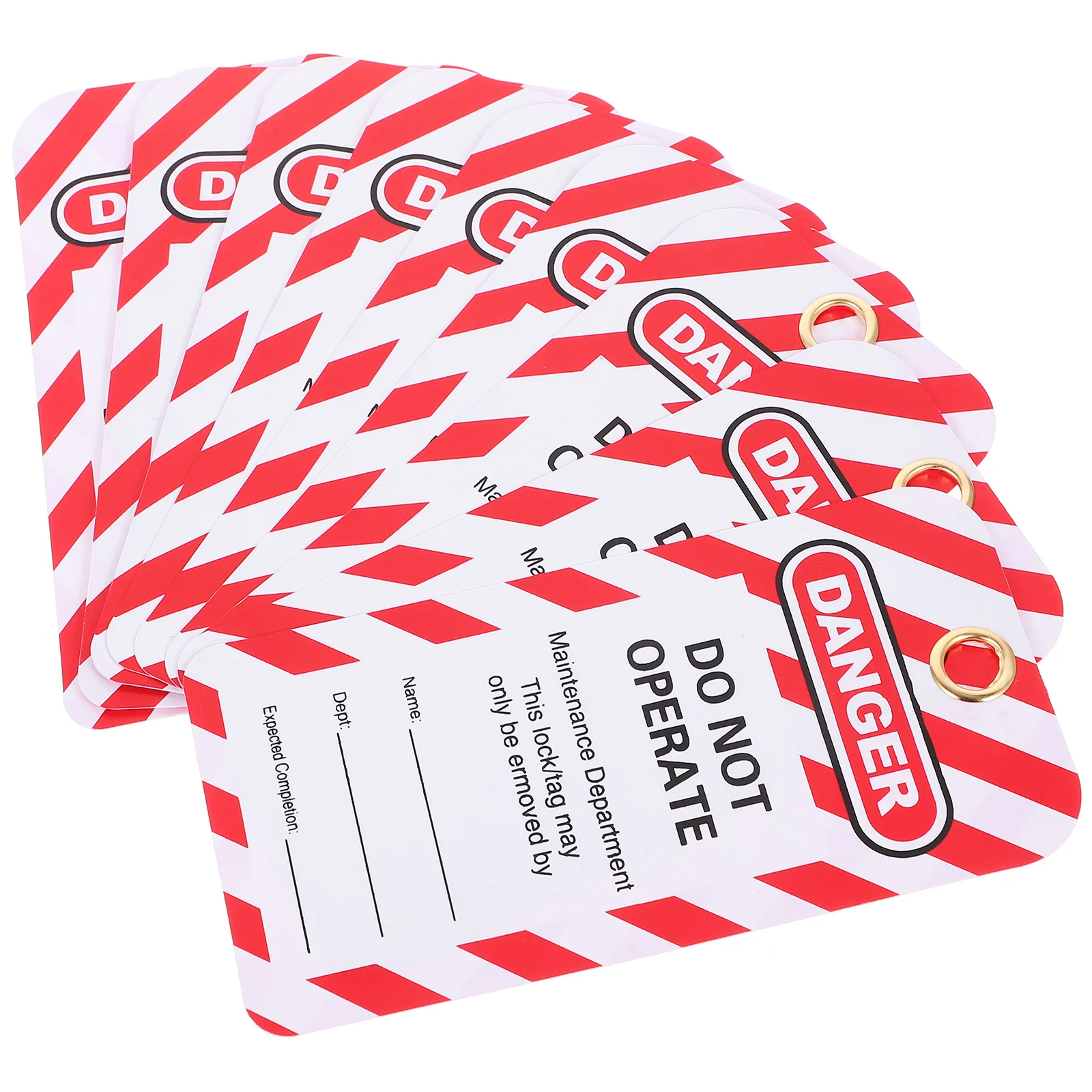 

10pcs Lockout Tags Danger Tags Do Not Operate Tags Lockout Hanging Tags for Factory Equipment