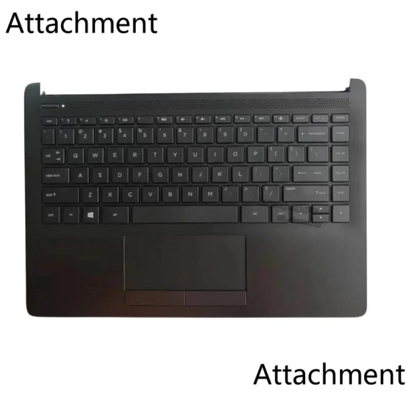 НОВАЯ клавиатура с упором для рук и тачпадом HP Pavilion 14-CF 14-DF 14-DK L24818-001 ЧЕРНАЯ без