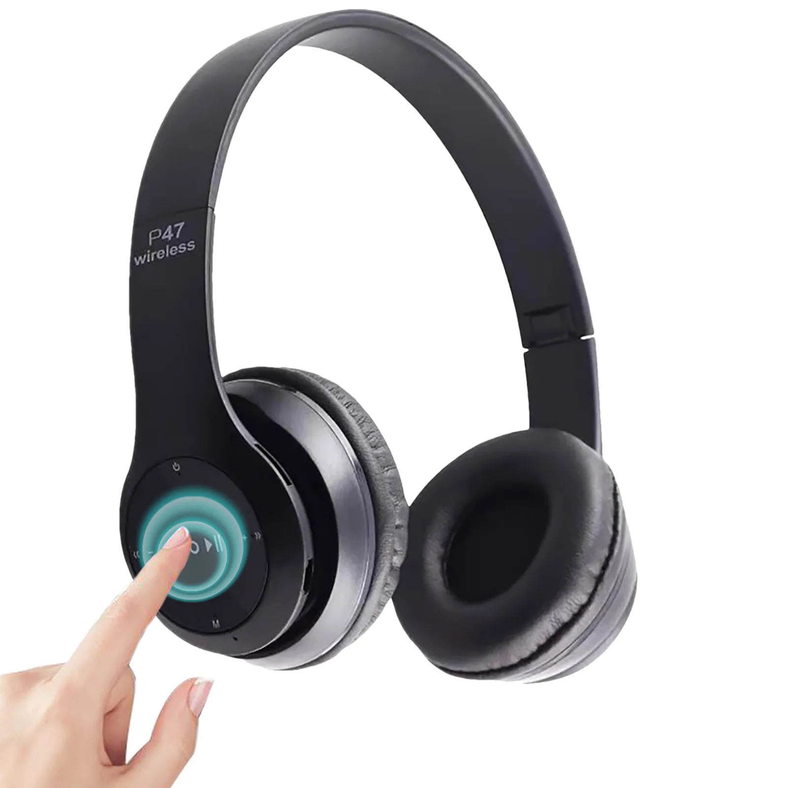 Беспроводные складные наушники P47 совместимые с Bluetooth 5 0 Накладные микрофоном для