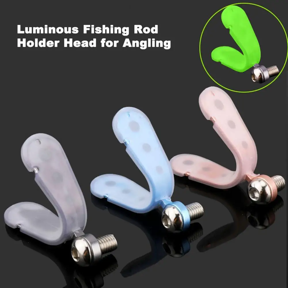 

Aluminum Alloy Luminous Fishing Rod Holder Head for Angling
