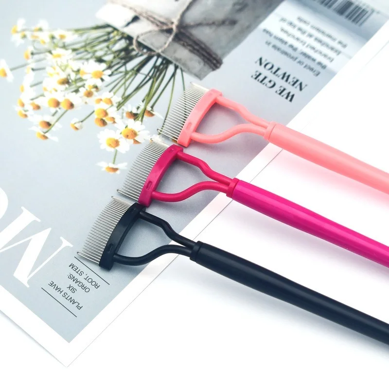 

Eyelash Curler Eyelash Comb Mascara Separator Metal Brush Lash Lifting Foldable Eye Makeup Supplies New Beauty Makeup Tool
