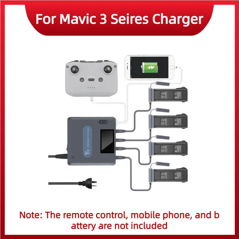 Зарядное устройство для Mavic 3 с цифровым дисплеем