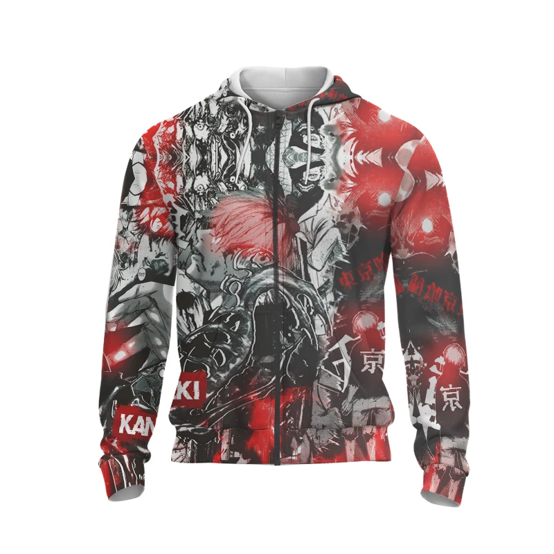 

New Men's Top 3D Printing Casual Street Fashion Hoodie Large Version Men's Jacket Youth Hot Selling Winter Zip Shirt Women Tops