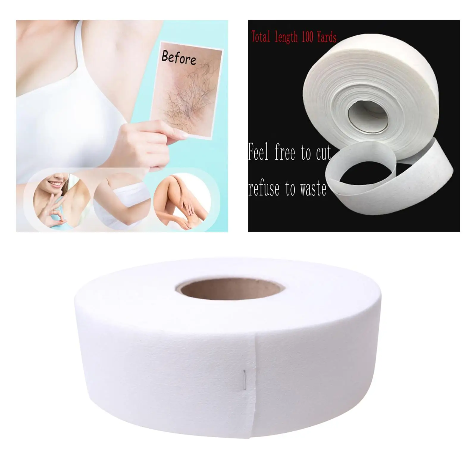 

Non Woven Body and Facial Strip Roll 2.75" X 110 YD Yard