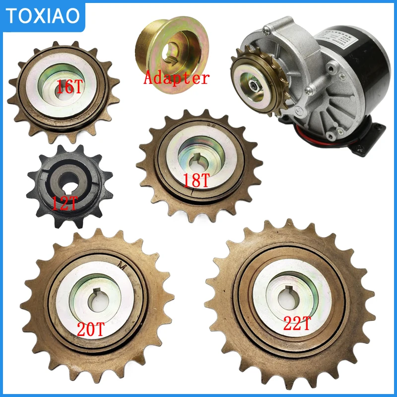 Фото 16T 18T 20T 22T Ebike Freewheel с основанием адаптера для цепи Unite Motor 1/2 