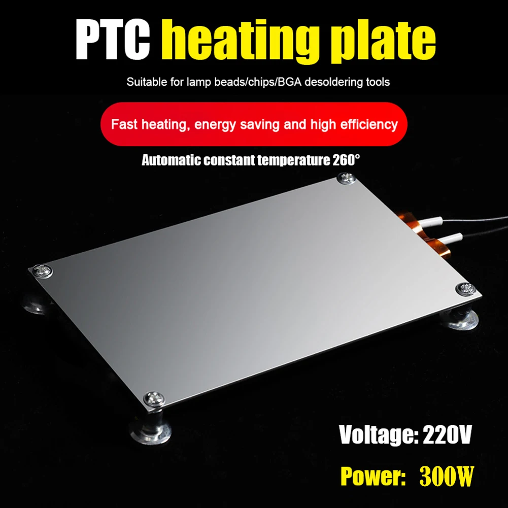 

400W PTC Heating Plate LED Lamp Remover BGA Demolition Chip Welding Soldering Station Aluminium Split Plate Heater 220/110V