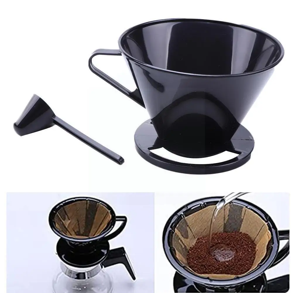 

Многоразовый пластиковый кофейный конус, держатель для фильтра для кофе, приспособление для наполнения кофейной чашки, сетчатый фильтр с м...