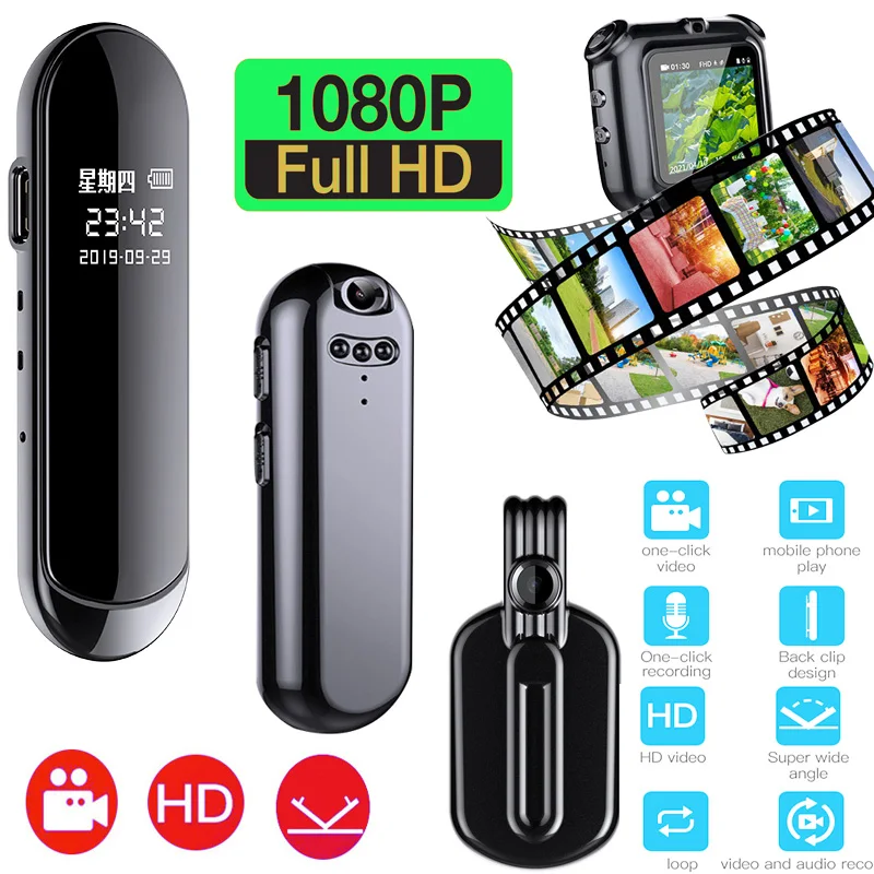 

V1 1080P Mini DV Camera Digital V9 Home Security Surveillance Camcorder Voice Video Recorder Pendant Necklace Micro Cam