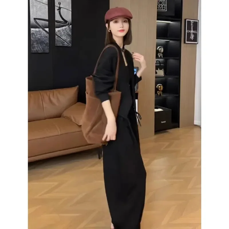 Модная женская куртка на шнурке весна-осень 2024 и модные брюки Харадзюку комплект