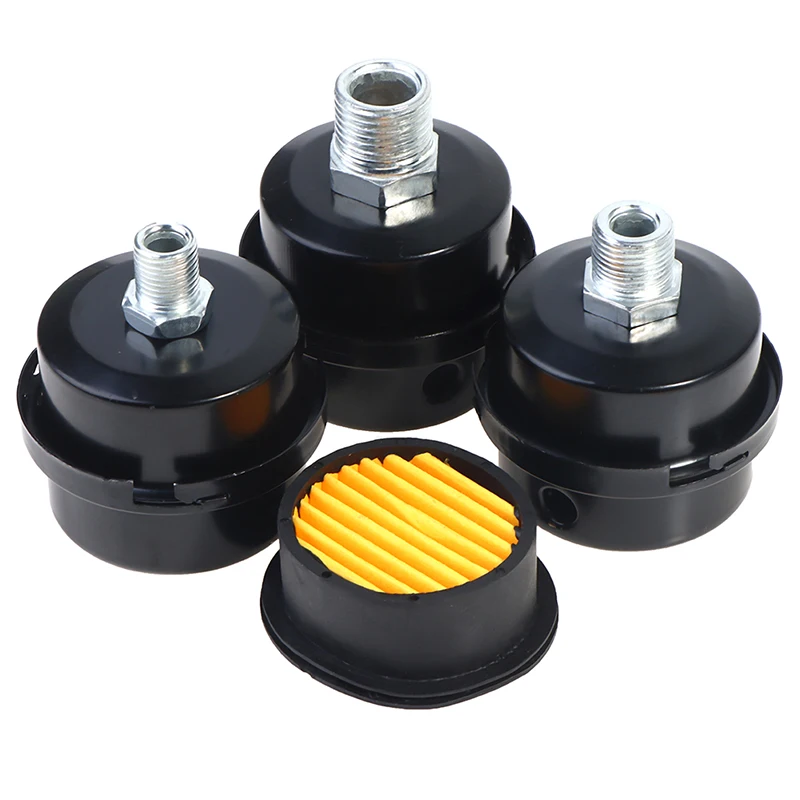 Parts Metal Air Compressor Intake Filter Noise Muffler Silencer 1/2'' 1/4