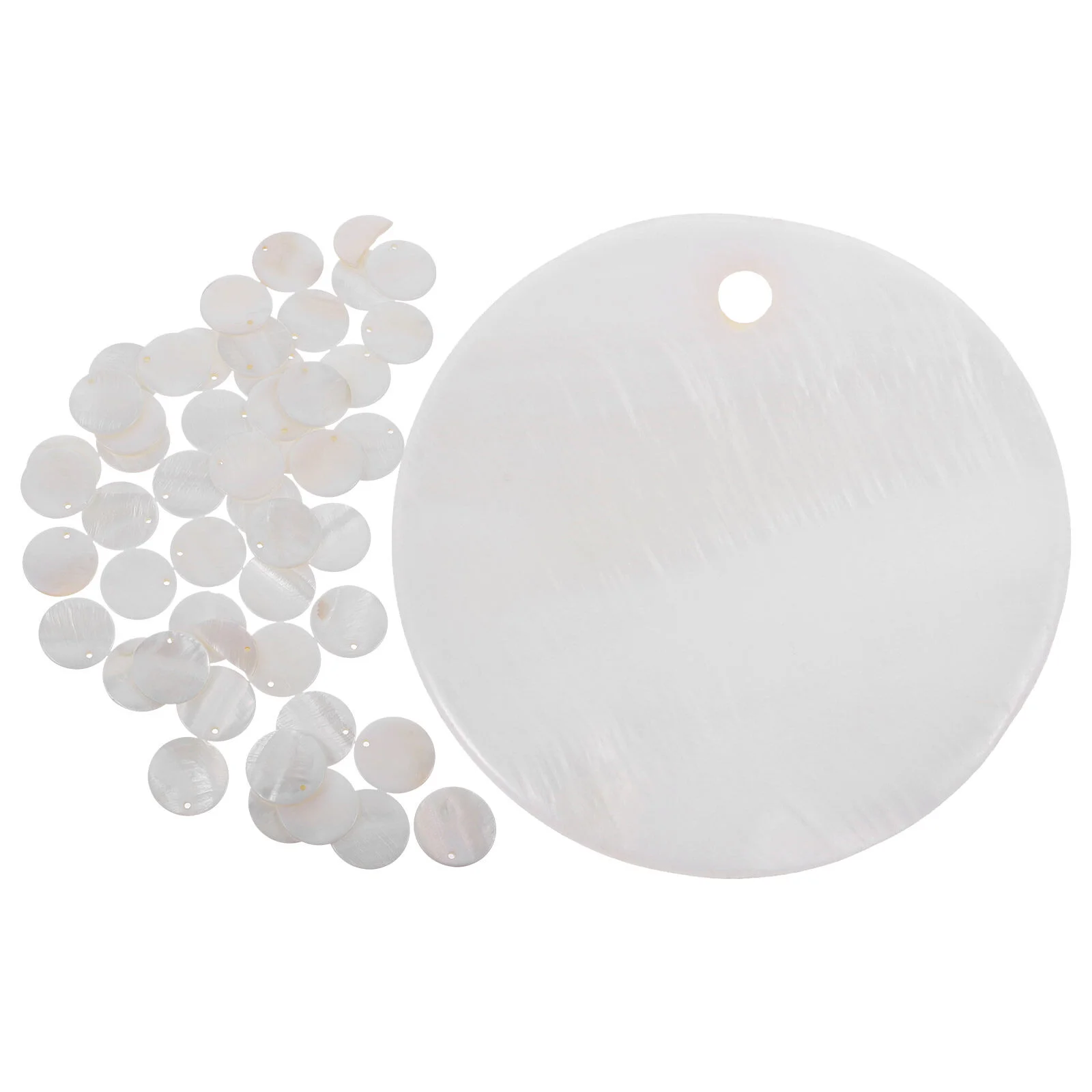 Shell Earrings Punching Supplies Natural Seashell Slices Wind-bell DIY Charms Jewelry Making Accessories Hanging