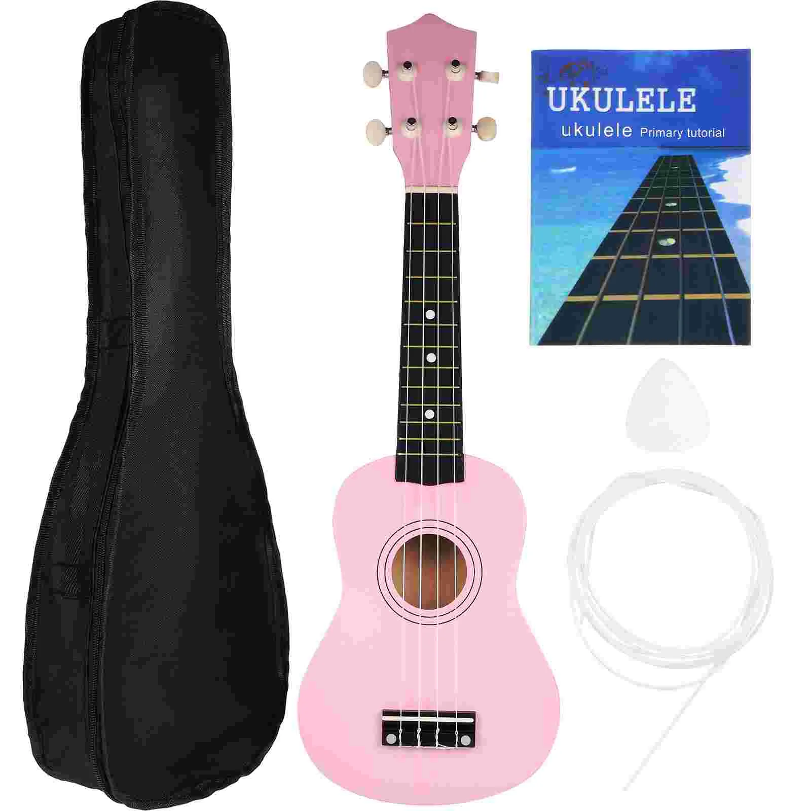 

Ukulele Musical Instrument 21 Inch Hawaiian Ukulele with Prepare String Pick Storage Bag for Kid Adult
