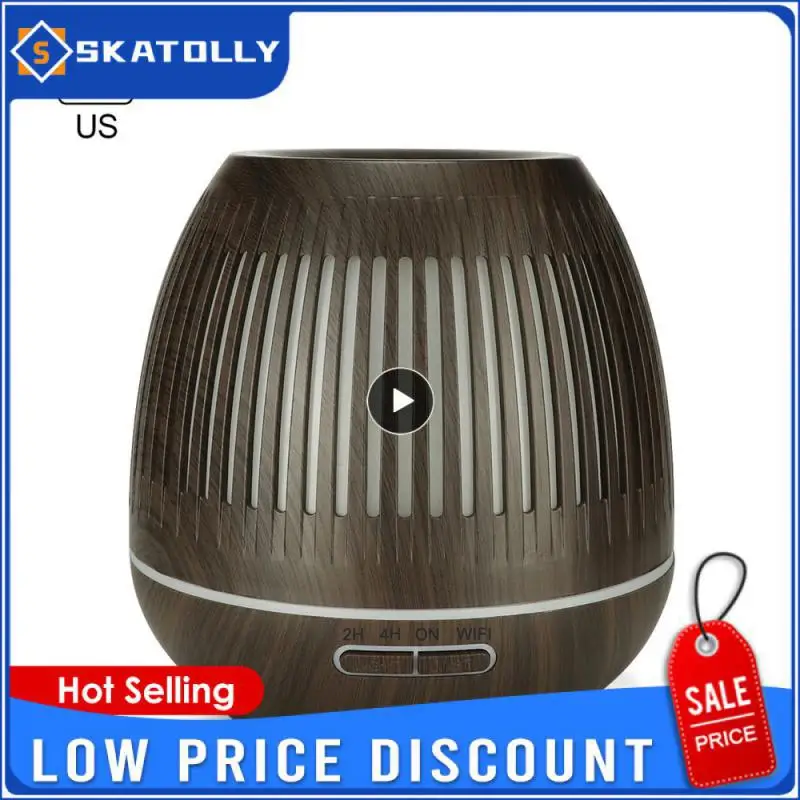 

Tuya Aromatherapy Diffuser Humidifier Wifi Wooden Air Humidifier APP Control Timer 400ml Work With Alexa Echo Google Smart Life
