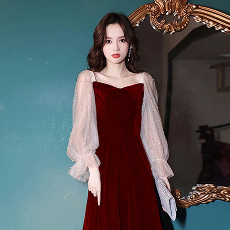 Новое официальное короткое вечернее платье с жемчугом DongCMY элегантное Vestidos Robe