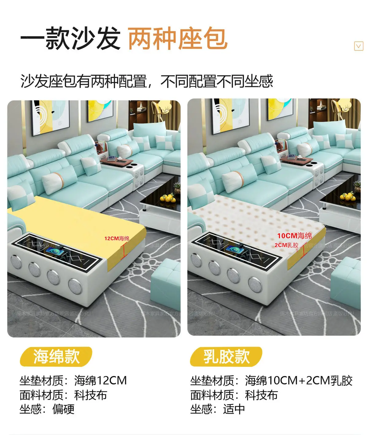 Диван Тканевый современный простой большой средний и маленький для дома мебель