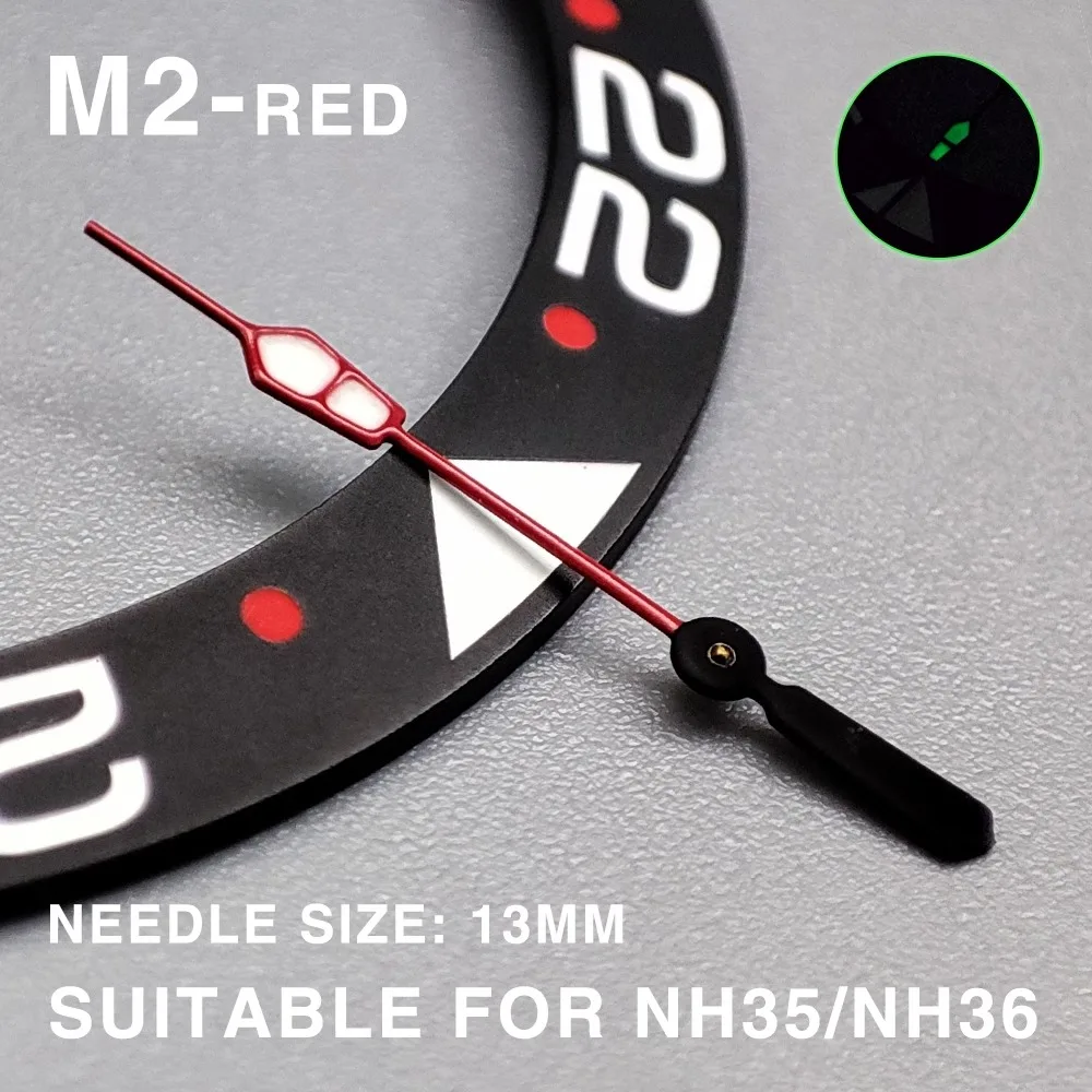 13 ММ МЕХАНИЧЕСКИЕ ЧАСТИ ПРЕОБРАЗОВАТЕЛЬНЫХ ЧАСОВ NH35 РУЧНЫЕ ЗЕЛЕНЫЕ ЛЮМИНИЕВЫЕ