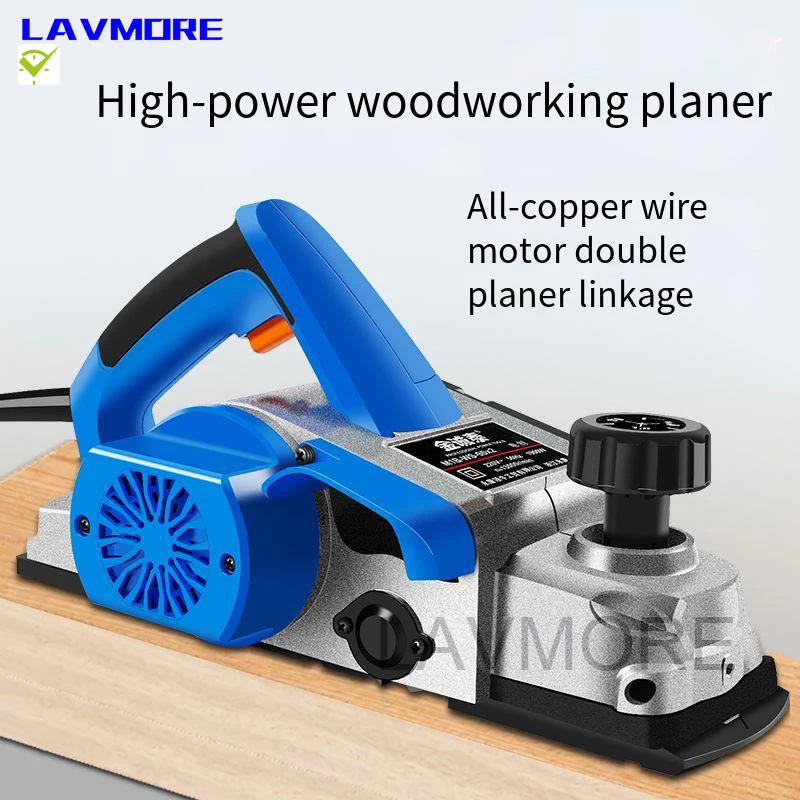 90 inverted electric planer Hand Planer,1600W 11000RPM,Wood Cutting Power Tools with 2mm Adjustable Cut Depth,Ideal Planer Wood enlarge