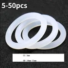 Светлое Силиконовое уплотнительное кольцо CS3 мм, водонепроницаемое уплотнительное кольцо, устойчивое к высоким температурам Силиконовое уплотнительное кольцо, резиновая прокладка