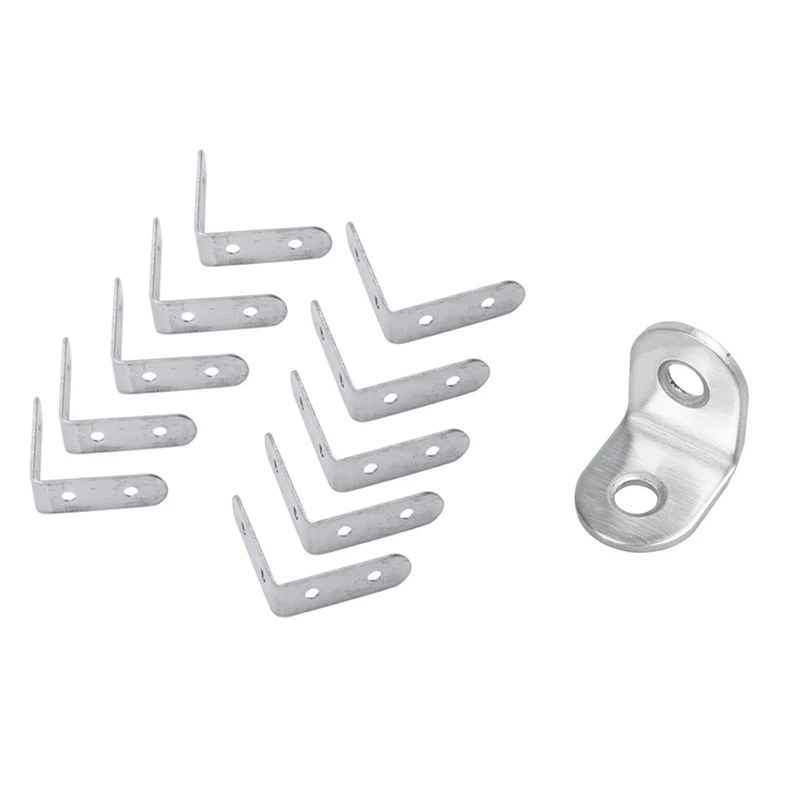 

30 Pcs Stainless Steel Shelf Support Corner Brace Angle Bracket, 10Pcs 50 X 50Mm & 20 Pcs 20 X 20Mm