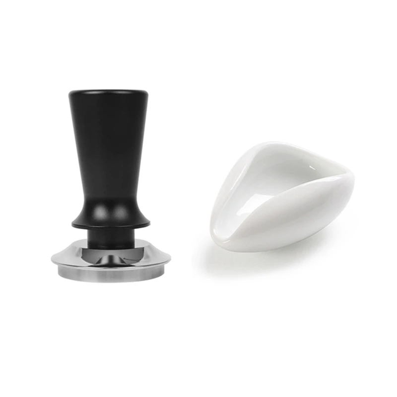 

58Mm Coffee Tamper Accessory Kit Adjustable Graduated 30Lb Espresso Spring Calibration Tamper Stainless Steel Flat Threaded Base