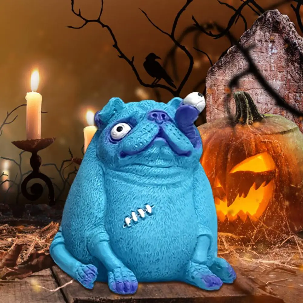 Садовая статуя бульдога зомби Dedcor Хэллоуин из смолы уличное украшение для дома и