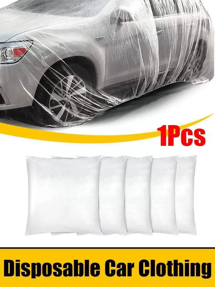 

Одноразовая Автомобильная одежда, полиэтиленовая пленка, прозрачный непромокаемый чехол, утолщенный чехол для автомобиля P3c0