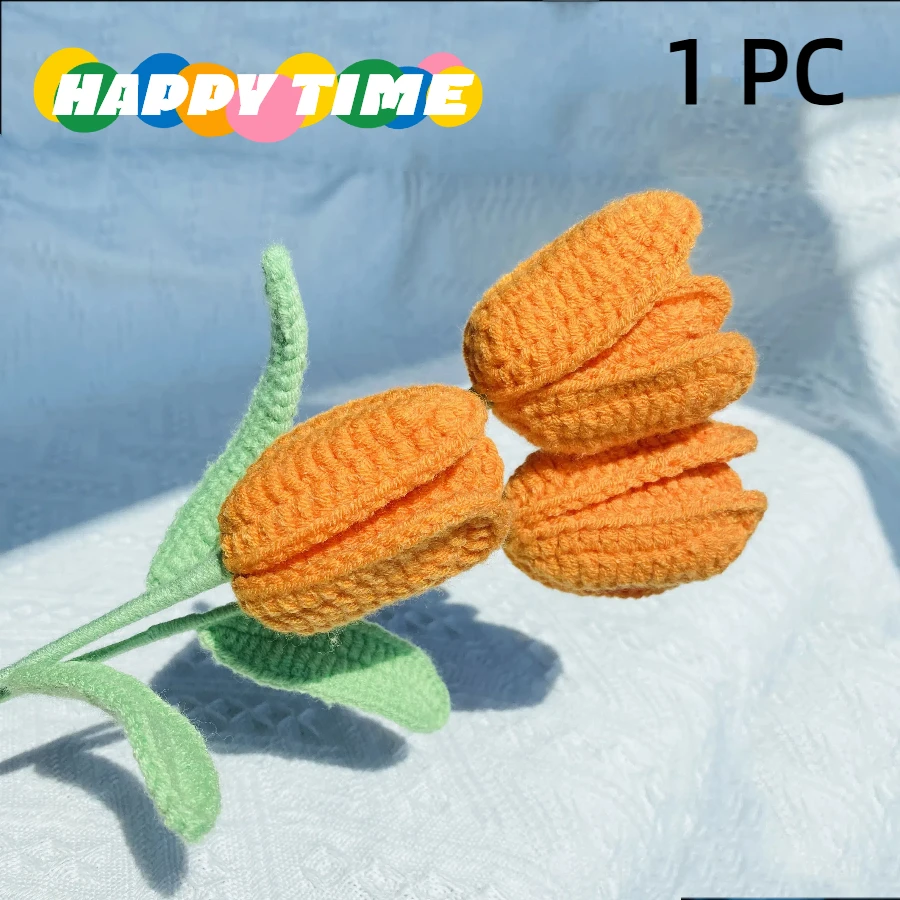 

Букет искусственных тюльпанов ручной работы