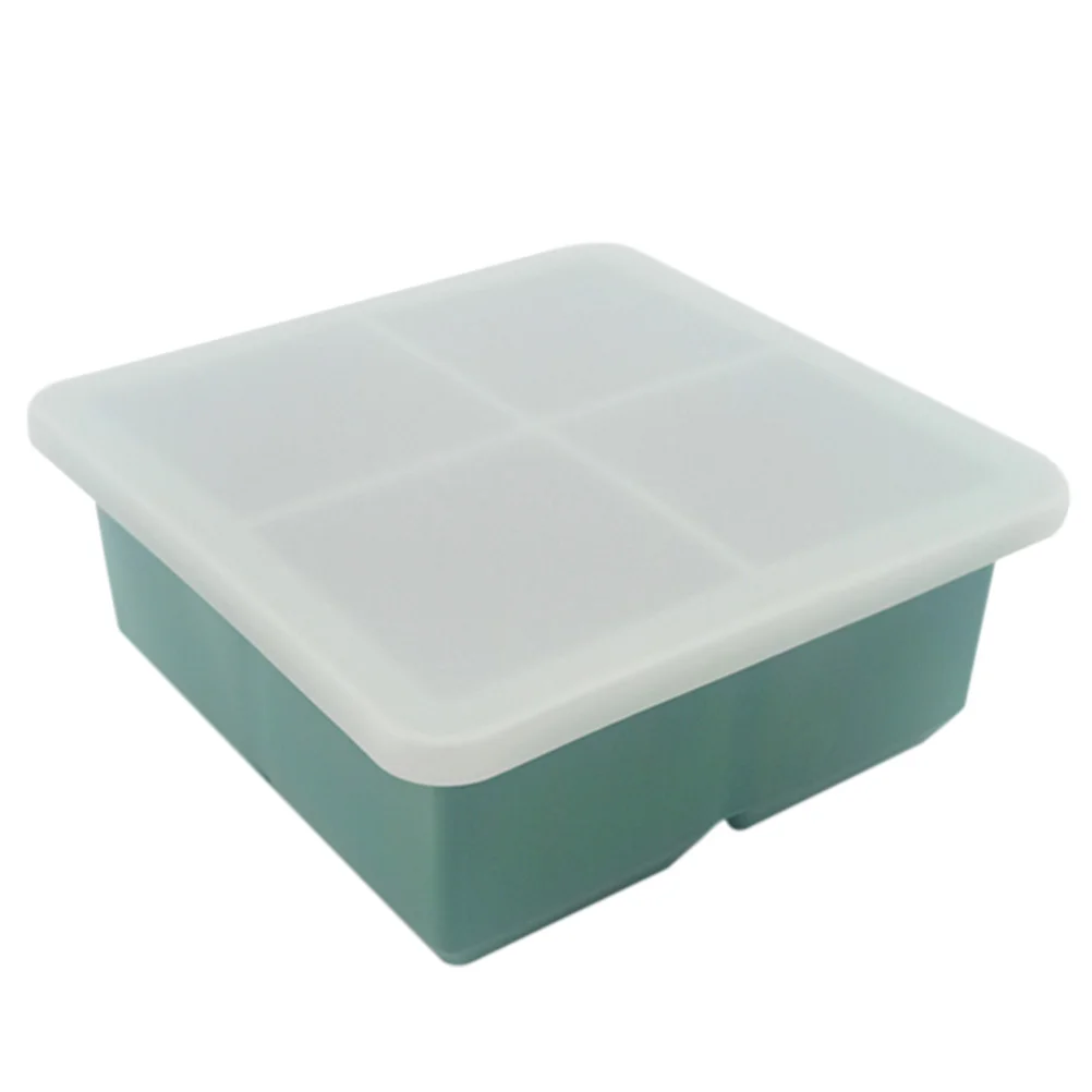 

Ice Cube Mold Tray Freezer Box Making Lid Silicone Maker Tube Molds Diy Large Container Cocktails Bin Plate Ice cube maker