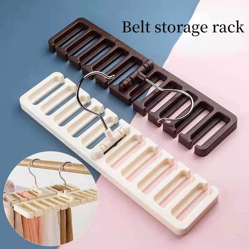 

8/10 Slot Tie Belt Hanger Wardrobe Closet Belts Scarf Silk Scarf Hanging Organizer Storage Holder Rack Hook Home Accessories
