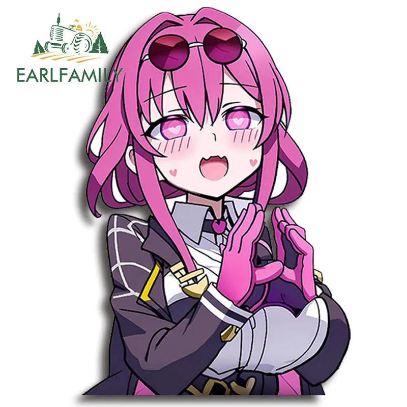 

EARLFAMILY 13 см для Honkai: Star Rail Kafka Мультяшные автомобильные наклейки для мотоцикла, багажника, окон, индивидуальные искусственные