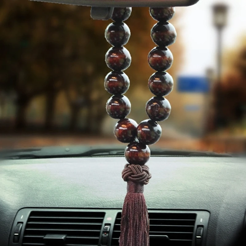Благоприятное интересное авто зеркало заднего вида бусины Будды подвесные
