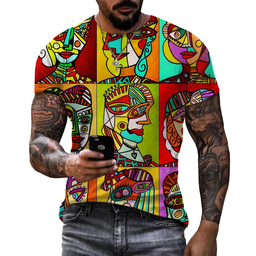 

Men's Summer T-Shirts Indian Funny Cool Print T Shirt Male Top Oversize T-Shirt Vintage Trendyol Casual Original Retro Clothing