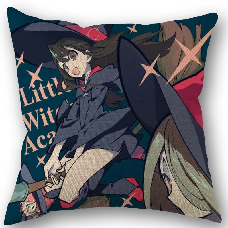 

Little Witch Academia Pillowcase High Quality Home Textile Cotton Linen Fabric 45x45cm One Side Decoration Pillow Covers