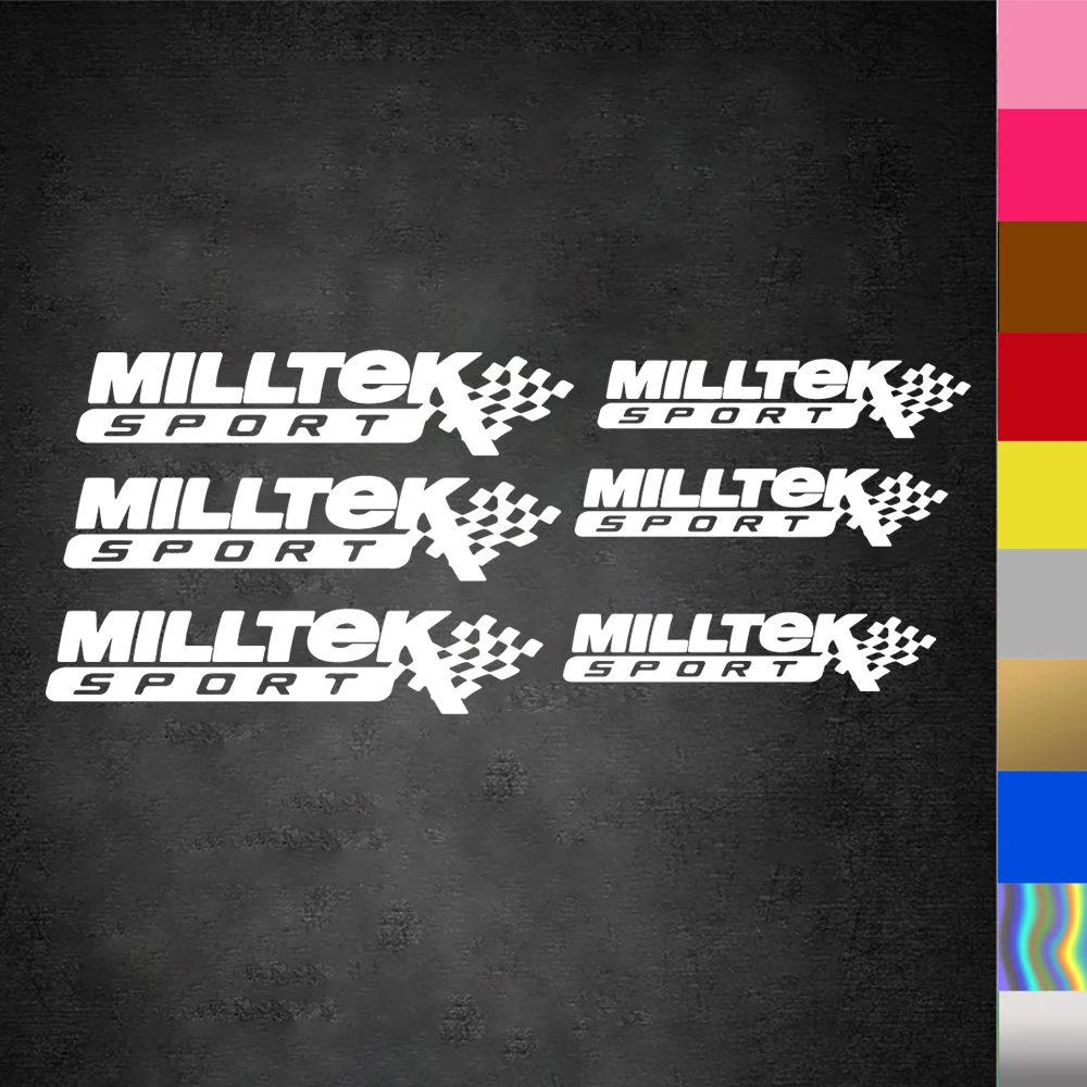 

Sport Milltek adhesive vinyl Stickers For Auto and motor body
