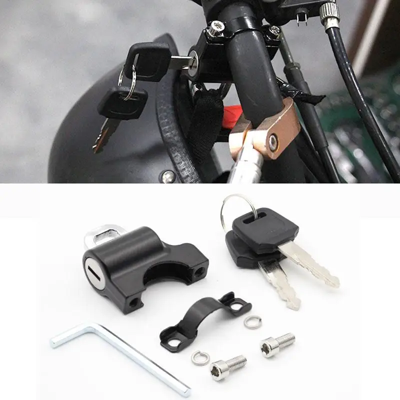 

Motorcycle Safety Helmet Lock Anti-theft Fixed Multi-functional Portable Handlebar Lock Motorcycle Supplies