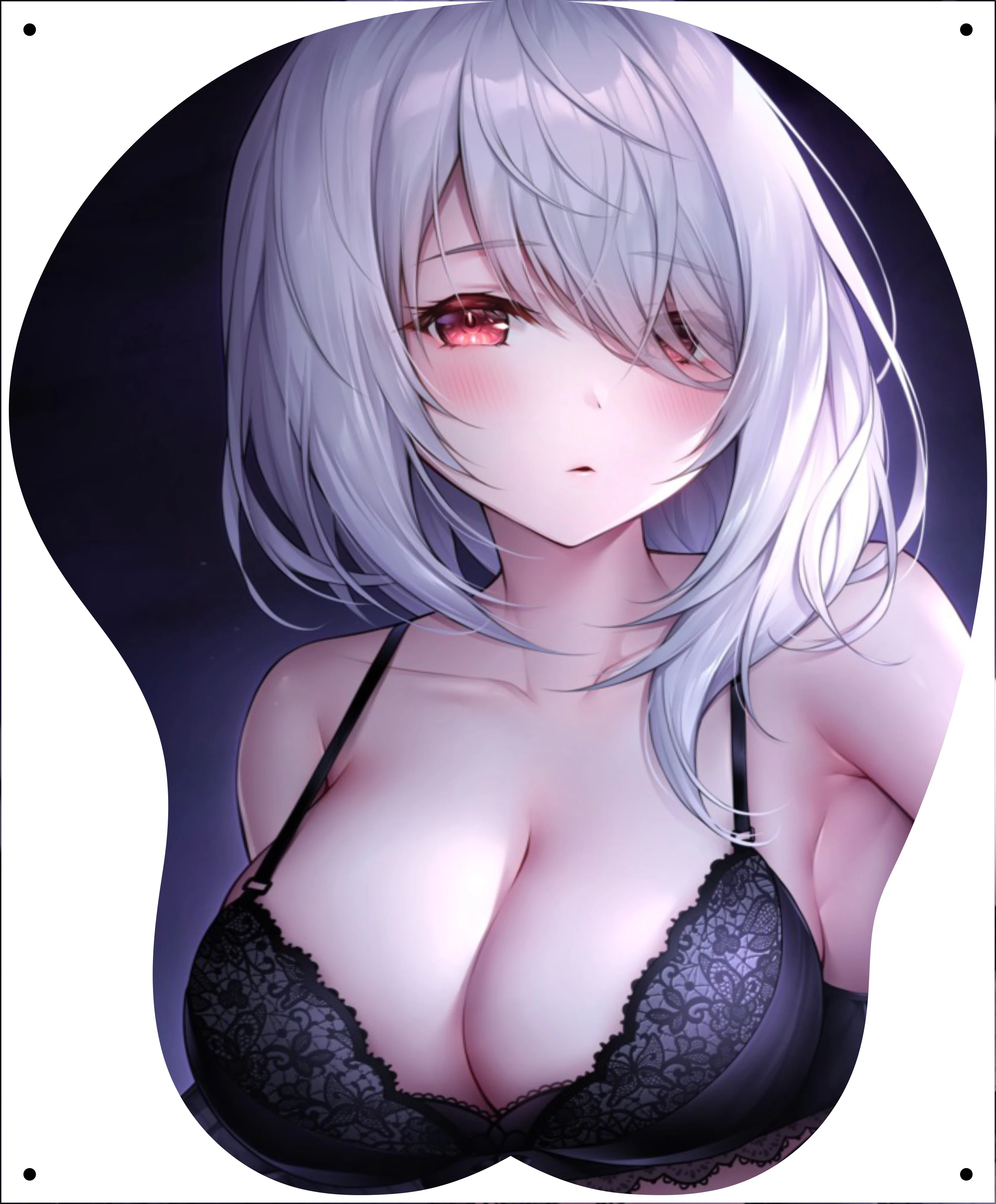 

Creative 3D Stereo Silicone Mouse Pad Anime Beauty Free Shipping