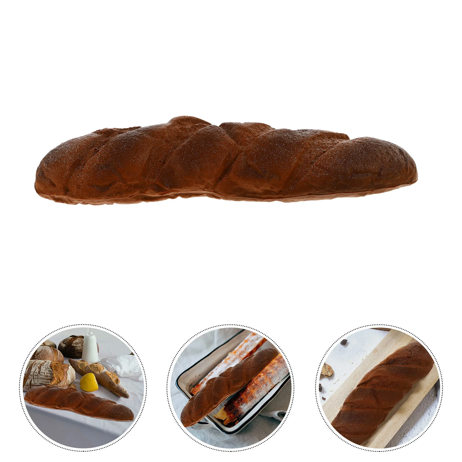 

Bread Fake Model Artificial Cake French Realistic Shape Decor Display Baking Lifelike Pu Dessert Adornment Play Loaf Prop Toy