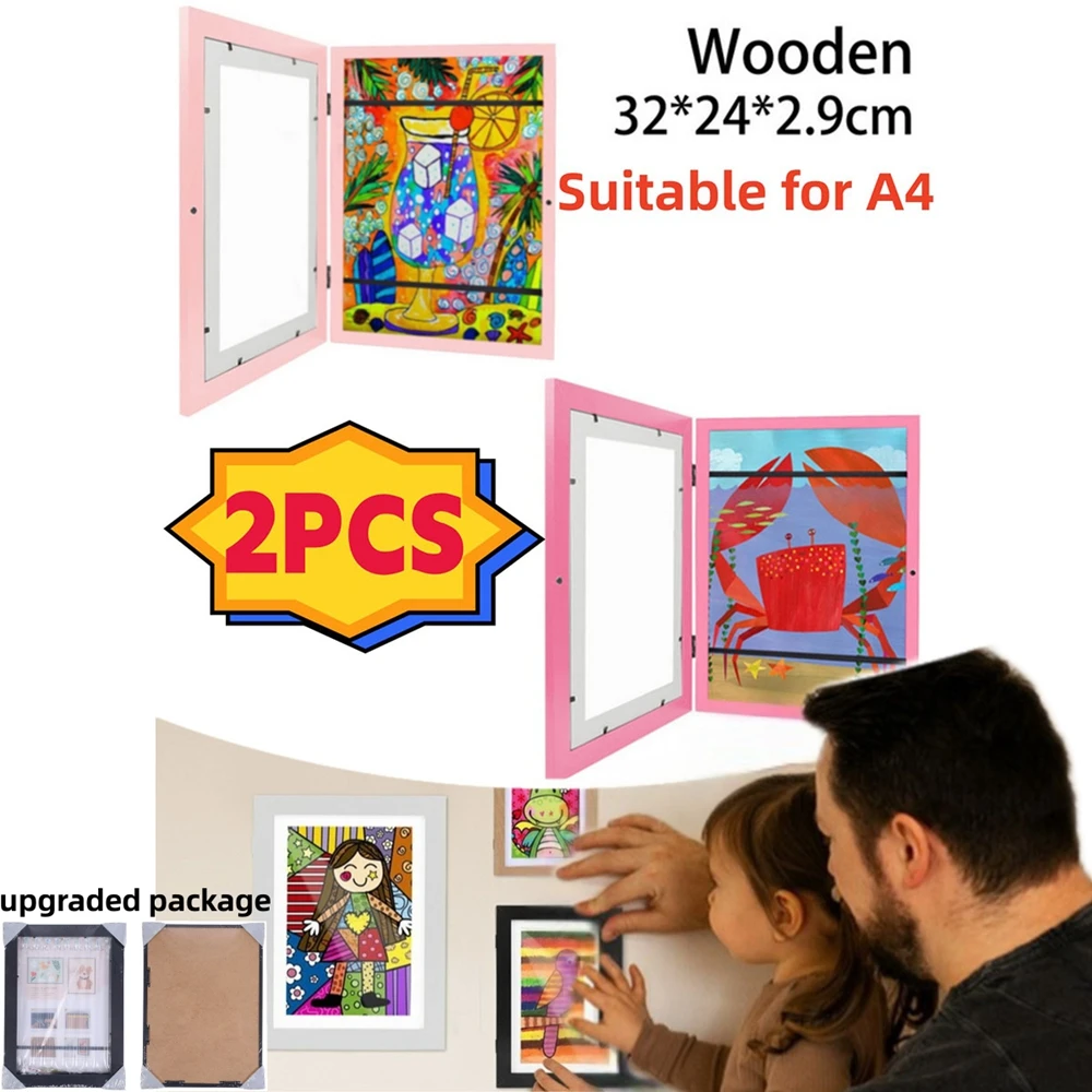 

Children Art Frametory Projects Kids Art Photo Frames Front Opening For Drawing Paintings Picture Storage Display Home Decor