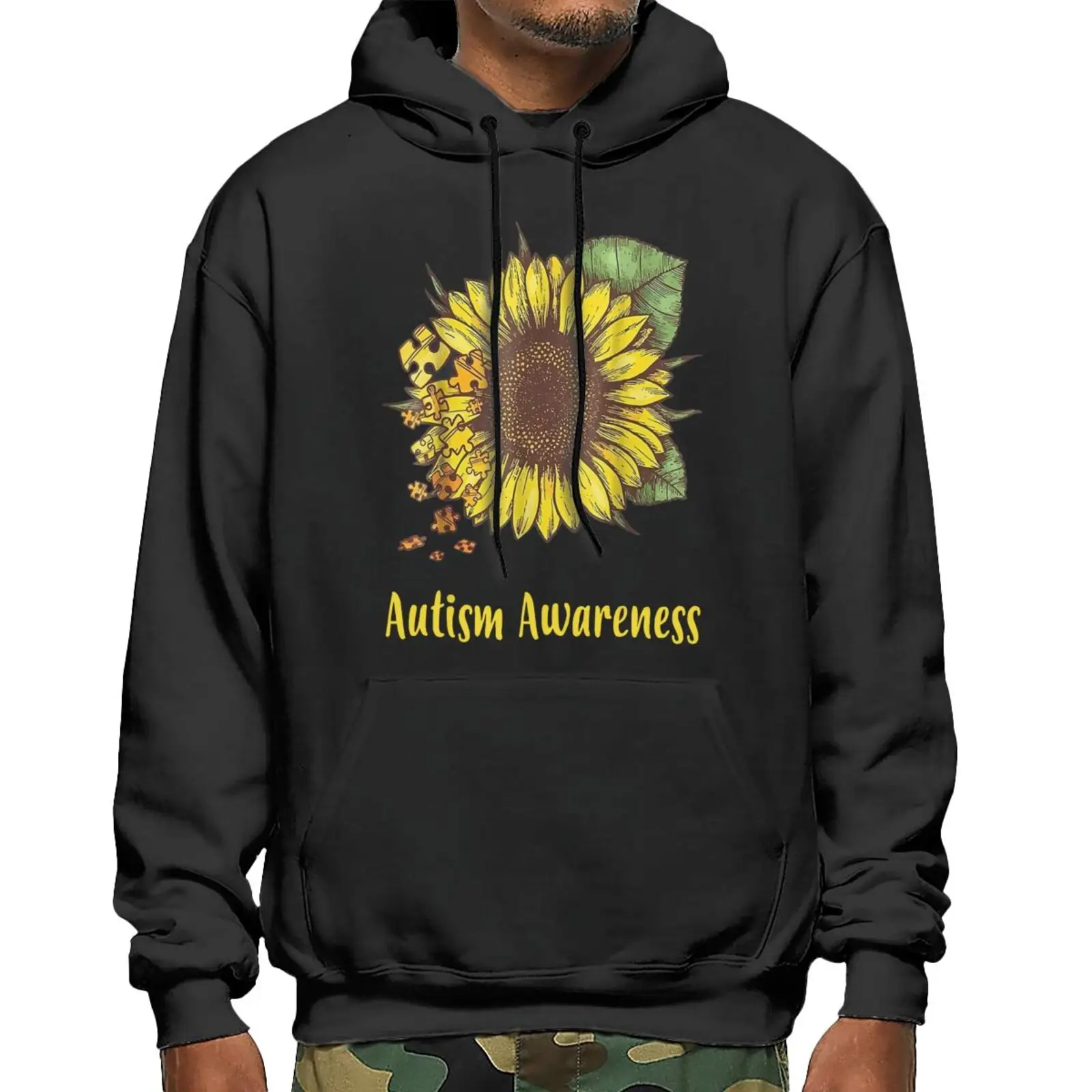 

Autism Awareness Sunflower For Menfunny Hoodie Men's Top Shirt Anime Clothing Men Sets Hoodie Korea Streetwear Men Sweatshirts