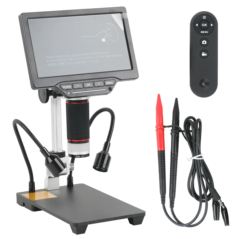 

16MP 1080P Soldering Digital Microscope Camera with Multimeter with 7" Screen HDMI LCD Microscope for Electronic Repair