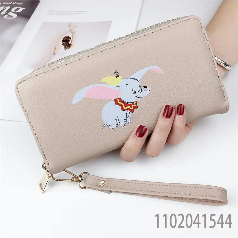 Disney Dumbo Purse for Women Girls Wallet Luxury Clutch Purse Cute Cartoon Portable Slimwallet Handbags Free Shipping