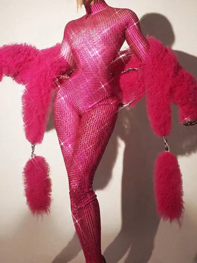 Женский Блестящий Комбинезон женский сексуальный танцевальный костюм одежда