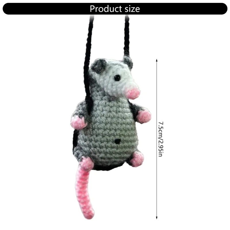 Автомобильные интерьерные подвески вязаный опоссум украшение вязанный крючком