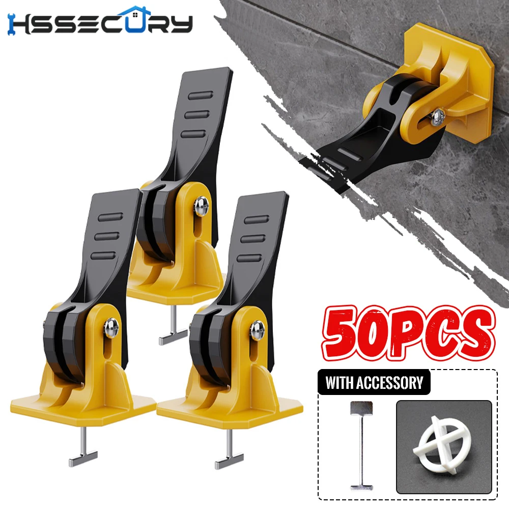 

50pcs Tile Leveler Adjuster Construction Tools 1.5mm Plastic Spacers Positioning Artifact Leveler Locator for Flooring Wall Tile