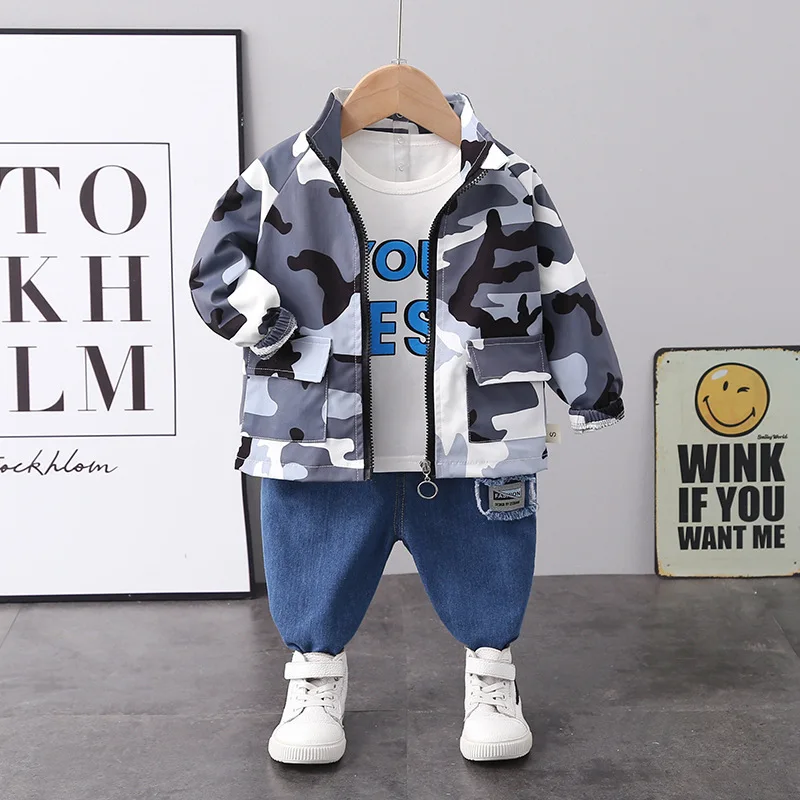 

Boys Clothes Sets Spring Autumn 1 2 3 4 5 Years Children Coats Sweatshirts Pants 3pcs Tracksuit For Baby Sports Suit Kids Outfit