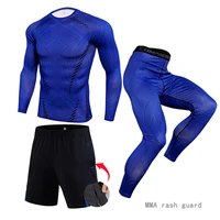winter warm base layer men thermal underwear fitness tights compression sportswear workout set mens clothing winter first layer