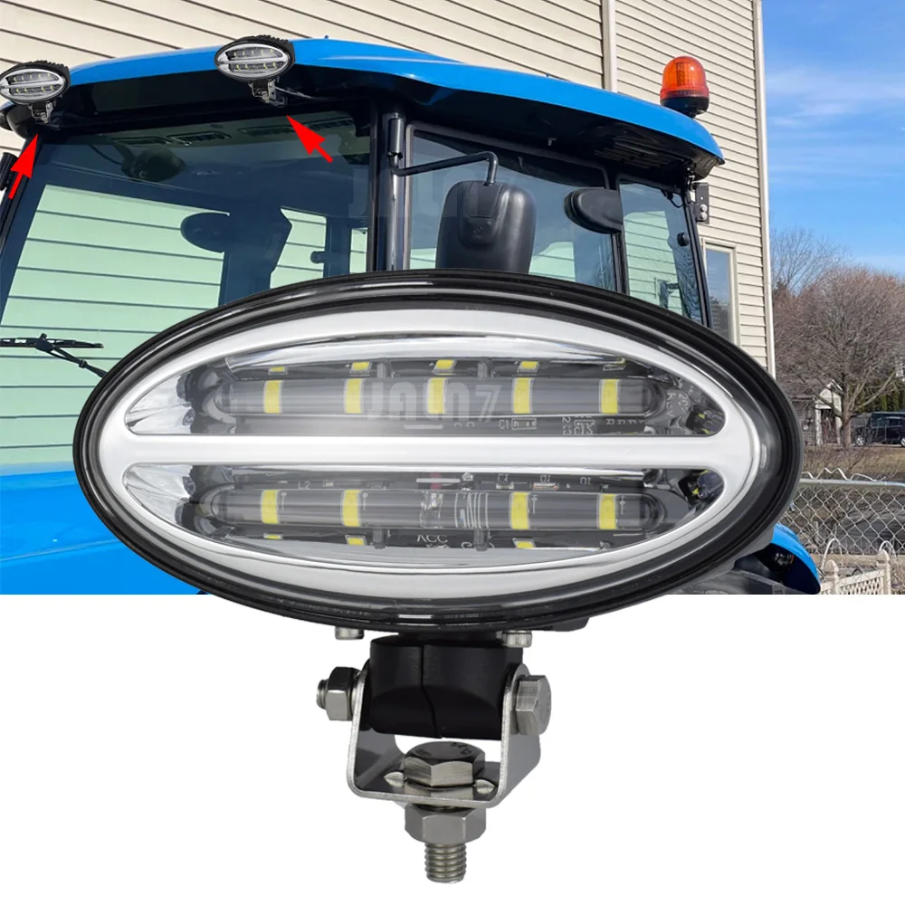 6 7-дюймовый Овальный Универсальный Рабочий Светильник 45 Вт Buhler Massey Ferguson John Deere
