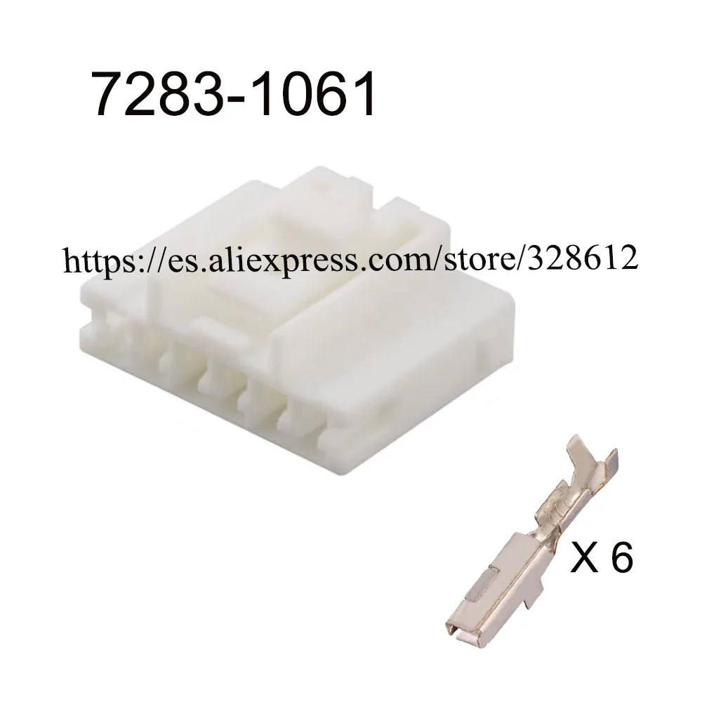 

100set DJ7061Y-2.2-21 car wire female Harnes cable 6 pin automotive plug Waterproof sheath Include terminal seal